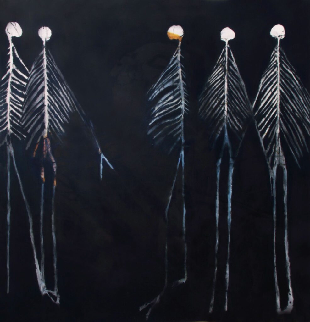 Julia Schwarz Skeleton 2014 149 cm x 144 cm Oil on canvas, SOLD
