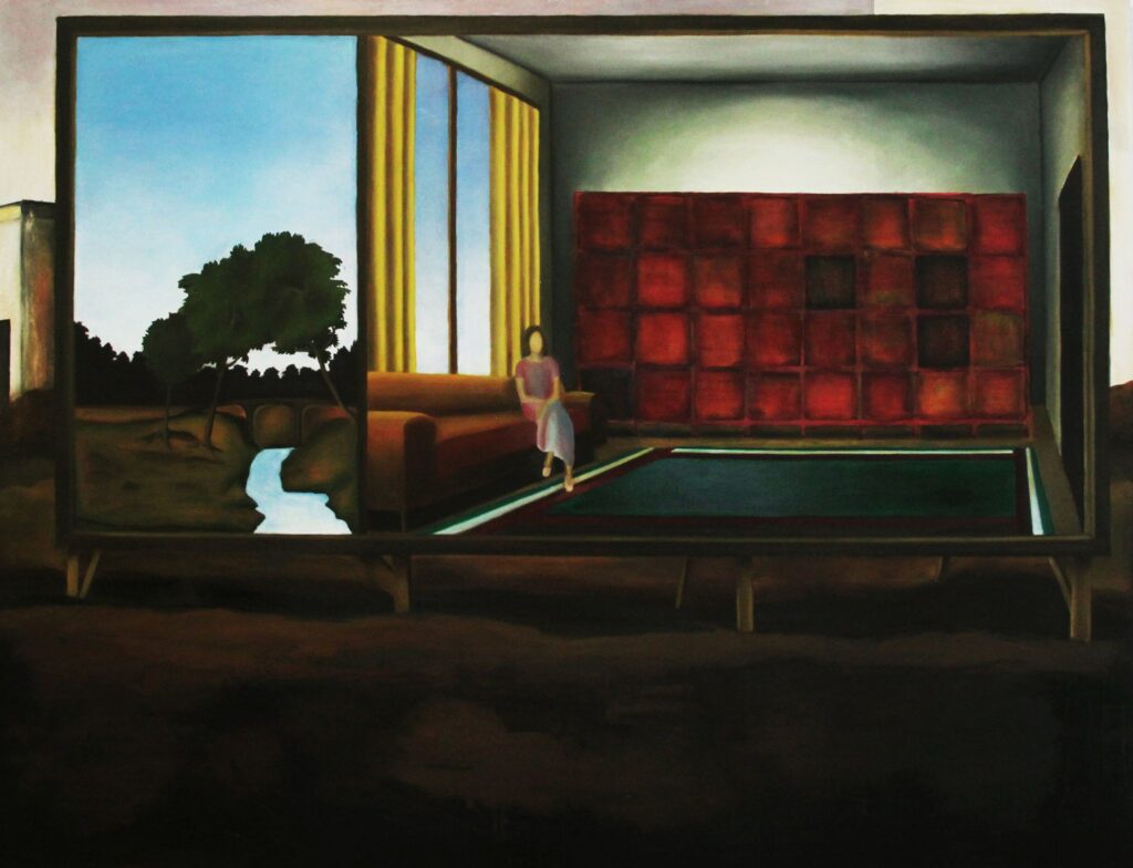 Julia Schwarz Billboard 2012 150 cm x 200 cm Oil on canvas, SOLD