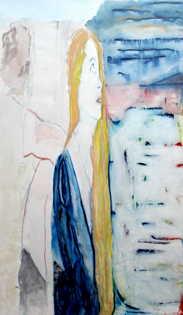 2017 Nina 74 cm x 124 cm Watercolor on canvas SOLD