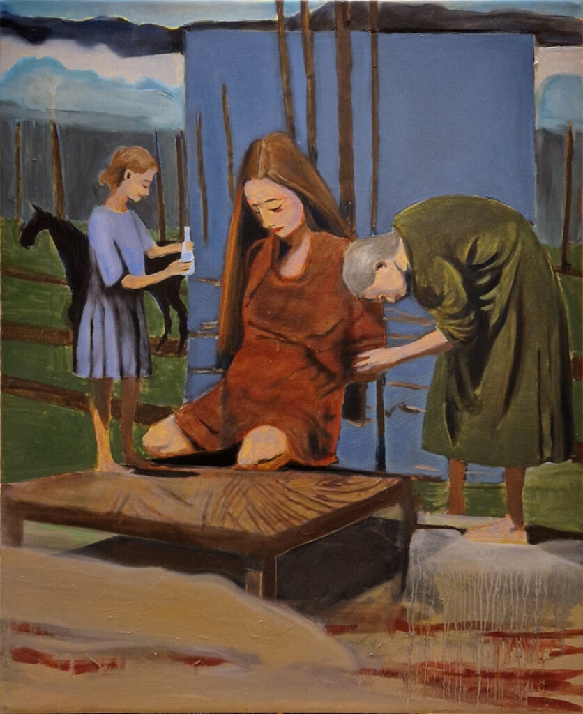 Julia Schwarz 2024 Veils of Existence, 73cm x 60cm